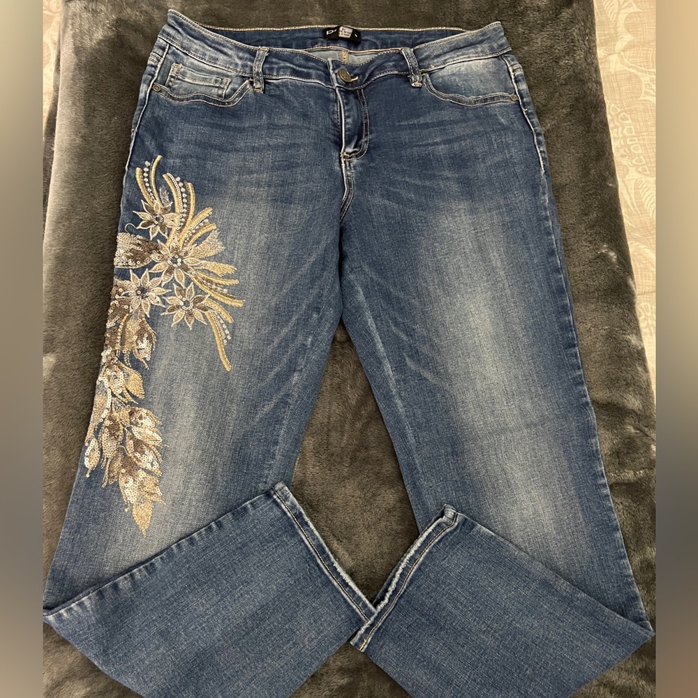 Beautiful Sequined Designed Bebe Jeans